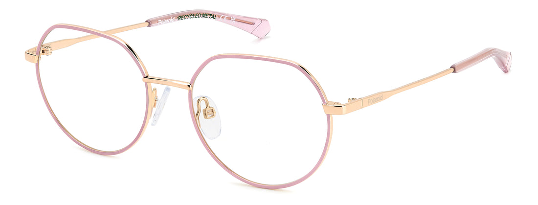 Occhiali da vista polaroid kids pld d839 eyr dorado round geometrical infantil taglia 49mm - Vista principale