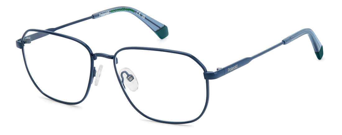 Occhiali da vista polaroid pld d538 zi9 verde rectangular masculino taglia 57mm - Vista principale