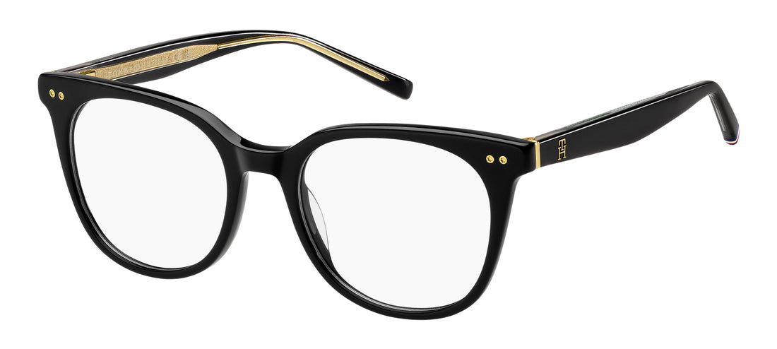 Occhiali da vista tommy hilfiger th 2160 807 negro rectangular femenino taglia 50mm - Vista principale