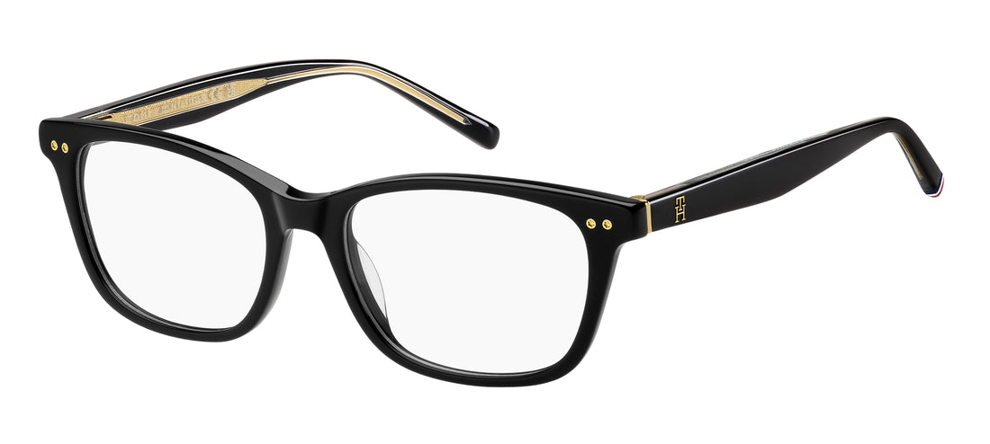 Occhiali da vista tommy hilfiger th 2162 807 negro rectangular femenino taglia 51mm - Vista principale