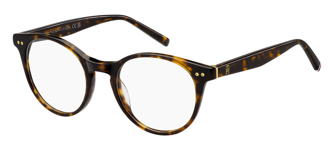 Occhiali da vista tommy hilfiger th 2161 086 havana pantos femenino taglia 49mm - Vista principale