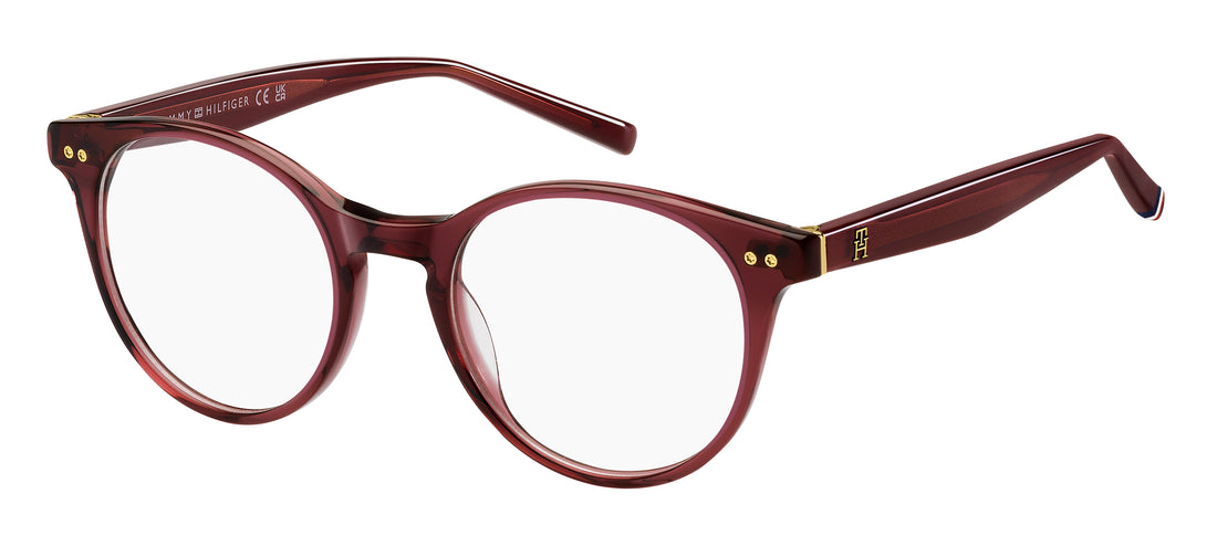 Occhiali da vista tommy hilfiger th 2161 lhf burdeos pantos femenino taglia 49mm - Vista principale