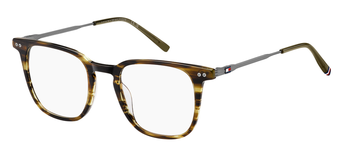Occhiali da vista tommy hilfiger th 2137 ex4 brown rectangular masculino taglia 50mm - Vista principale