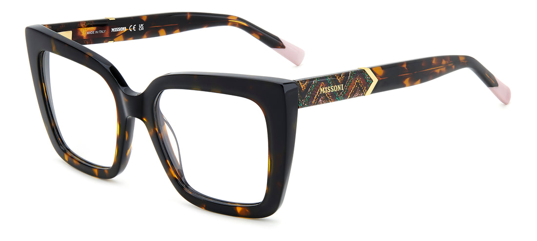 Occhiali da vista missoni mis 0189 086 havana rectangular femenino taglia 53mm - Vista principale