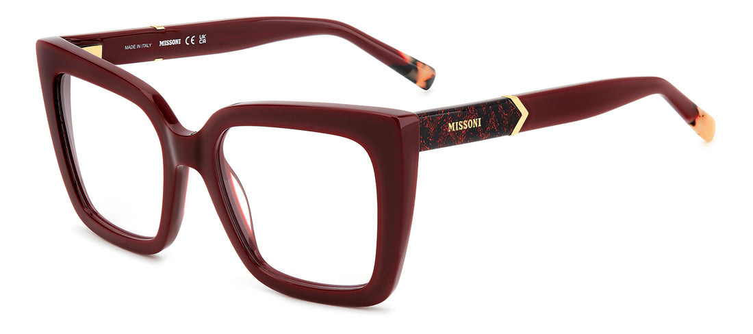 Occhiali da vista missoni mis 0189 lhf burdeos rectangular femenino taglia 53mm - Vista principale