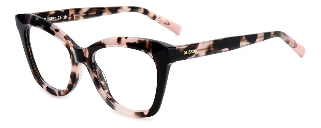 Brillen missoni mis 0199 0t4 havana rectangular femenino größe 52mm - Hauptansicht