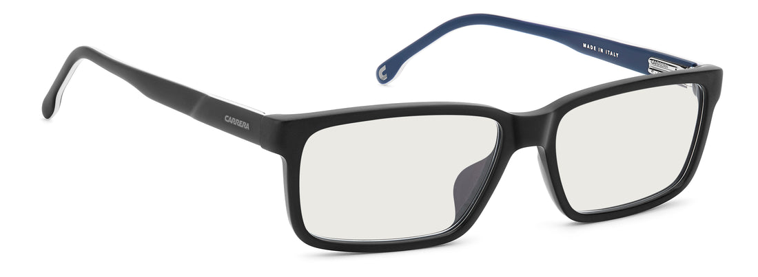 Óculos graduados carrera c flex 07/g 003 2y negro rectangular masculino tamanho 54mm - Vista de detalhe