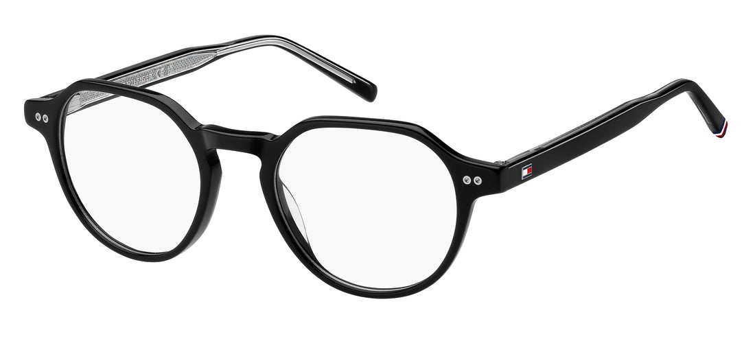 Gafas graduadas tommy hilfiger th 2128 807 negro round geometrical masculino talla 50mm - Vista principal