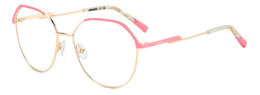 Occhiali da vista missoni mis 0204 s45 rosa round geometrical femenino taglia 56mm - Vista principale