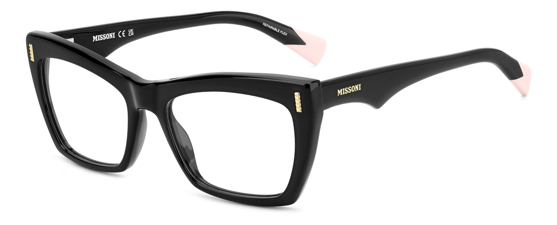 Occhiali da vista missoni mis 0207 807 negro rectangular femenino taglia 53mm - Vista principale