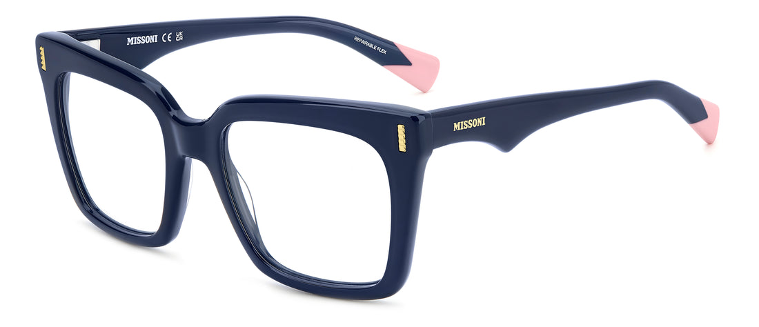 Occhiali da vista missoni mis 0208 pjp azul rectangular femenino taglia 52mm - Vista principale