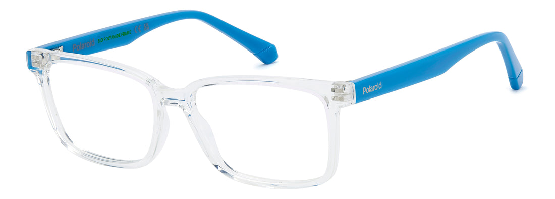 Prescription glasses polaroid kids pld d844 900 transparente rectangular infantil size 48mm - Main view