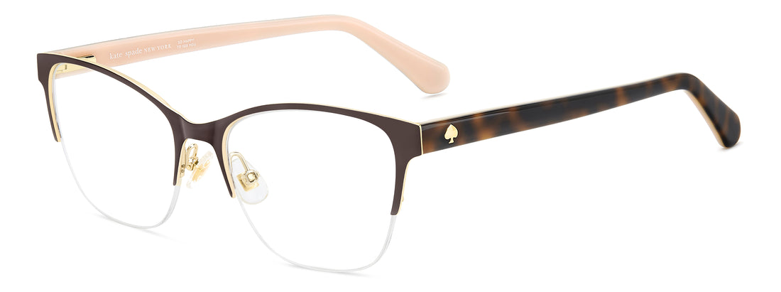 Gafas graduadas kate spade ks diandra 2/g 09q marron rectangular femenino talla 51mm - Vista principal