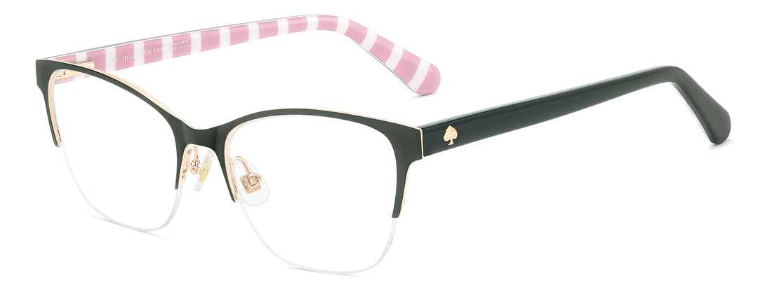 Gafas graduadas kate spade ks diandra 2/g 1ed verde rectangular femenino talla 51mm - Vista principal