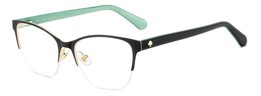 Gafas graduadas kate spade ks diandra 2/g 807 negro rectangular femenino talla 51mm - Vista principal