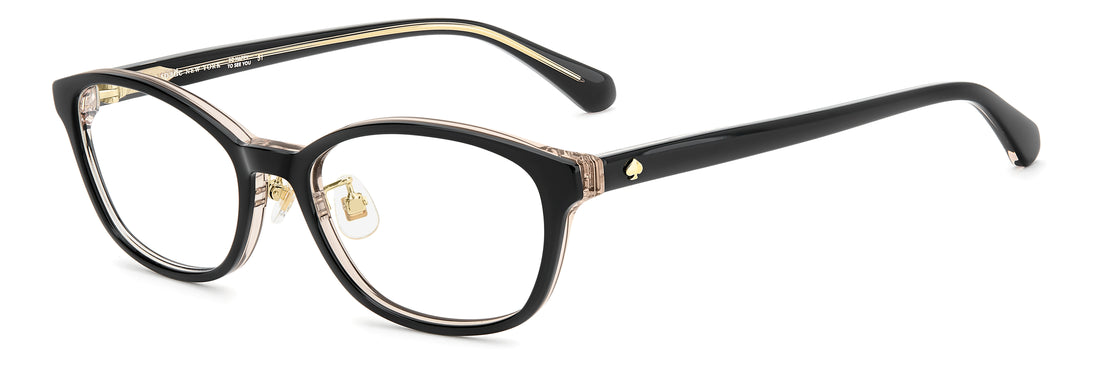 Gafas graduadas kate spade ks jailene 2/fj 3h2 negro rectangular femenino talla 52mm - Vista principal
