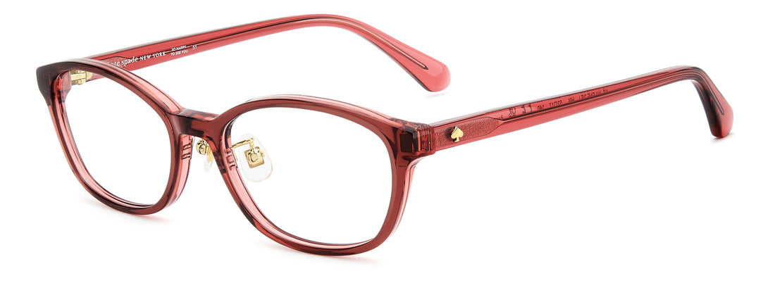 Gafas graduadas kate spade ks jailene 2/fj h9l rosa rectangular femenino talla 52mm - Vista principal