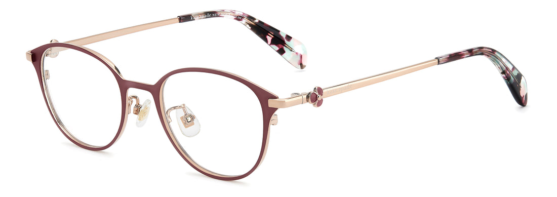 Gafas graduadas kate spade ks kiyana 2/fj 6k3 burdeos oval femenino talla 48mm - Vista principal