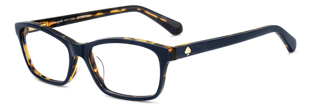 Prescription glasses kate spade catrina/3 jbw azul rectangular femenino size 51mm - Main view