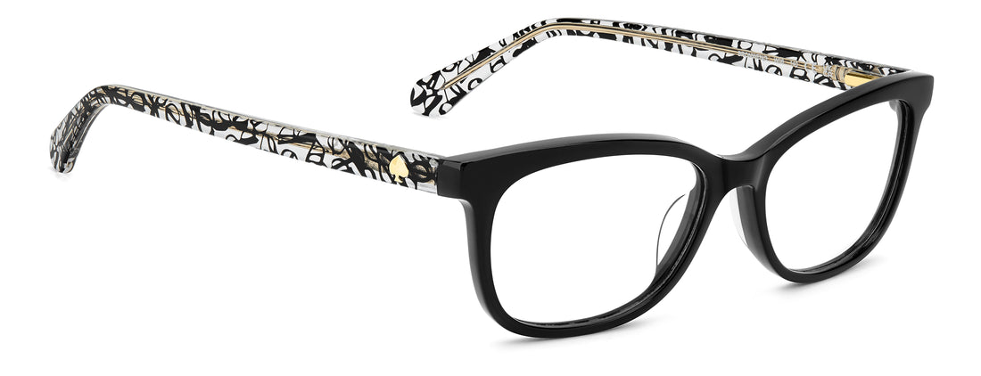 Prescription glasses kate spade bronwen/3 w08 estampado rectangular femenino size 52mm - Detailed view