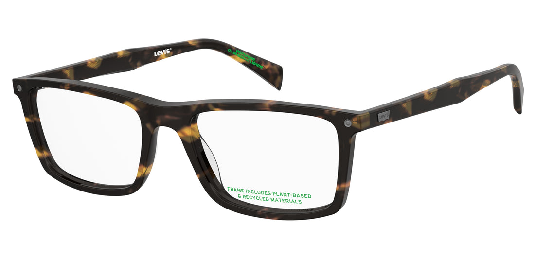 Occhiali da vista levis lv 5097 086 havana rectangular masculino taglia 54mm - Vista principale