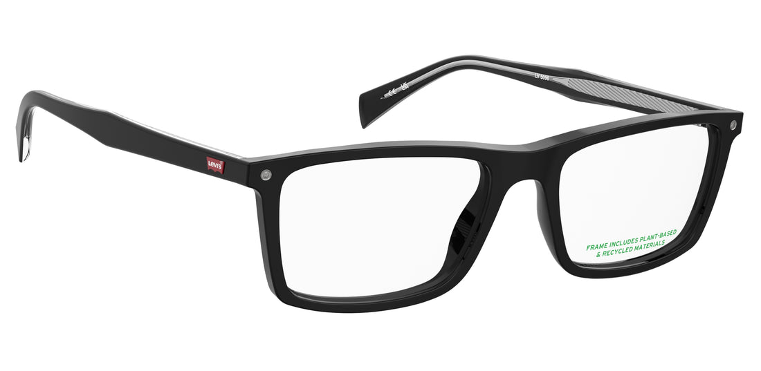 Occhiali da vista levis lv 5097 807 negro rectangular masculino taglia 54mm - Vista dettagliata