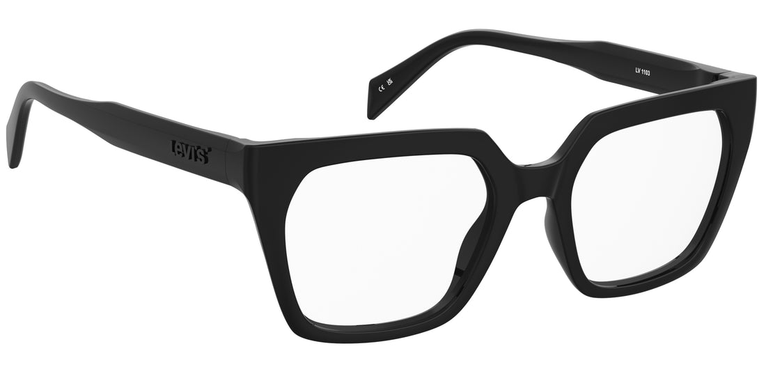 Occhiali da vista levis lv 1103 807 negro rectangular femenino taglia 51mm - Vista dettagliata