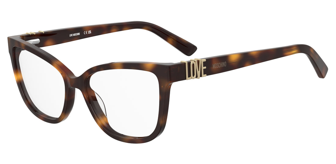 Óculos graduados moschino love mol675 05l havana cat eye femenino tamanho 55mm - Vista principal