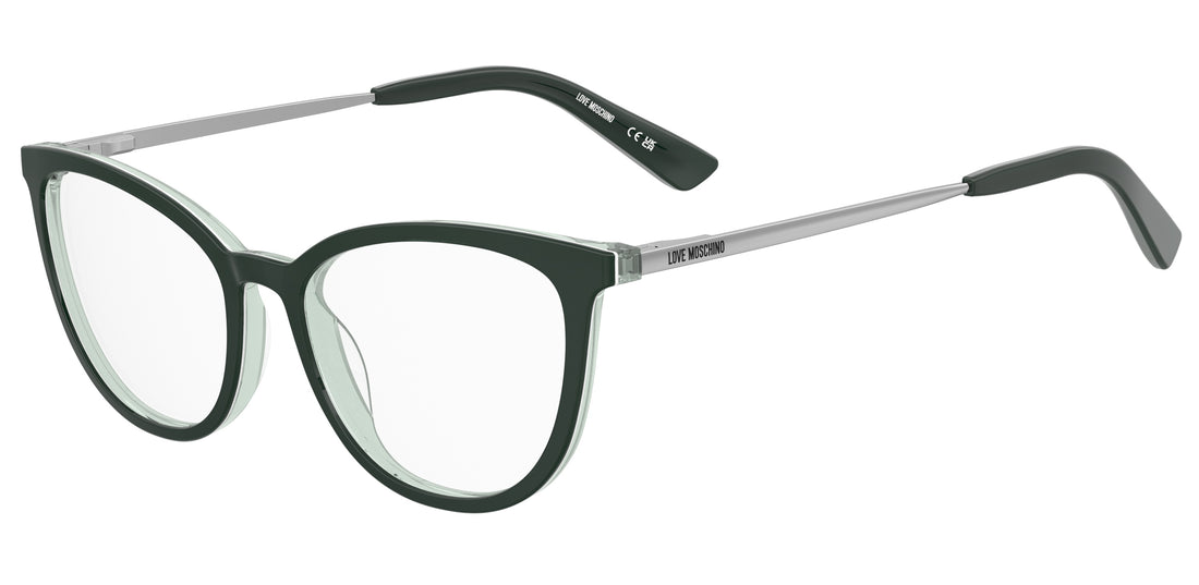Occhiali da vista moschino love mol678 1ed verde cat eye femenino taglia 54mm - Vista principale