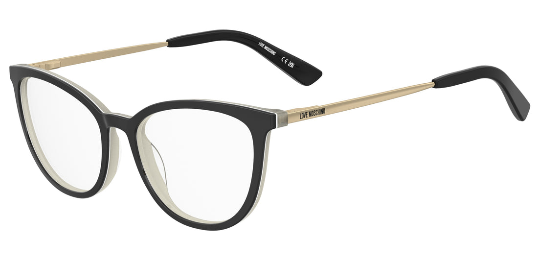 Óculos graduados moschino love mol678 807 negro cat eye femenino tamanho 54mm - Vista principal