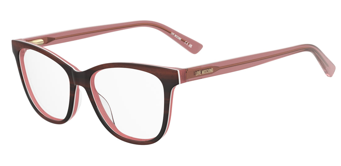 Occhiali da vista moschino love mol680 ex4 marron cat eye femenino taglia 55mm - Vista principale
