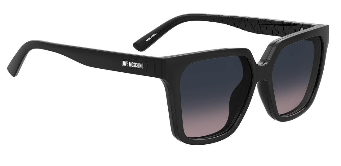 Gafas de sol moschino love mol688/c qfu lb negro square femenino talla 55mm - Vista de detalle