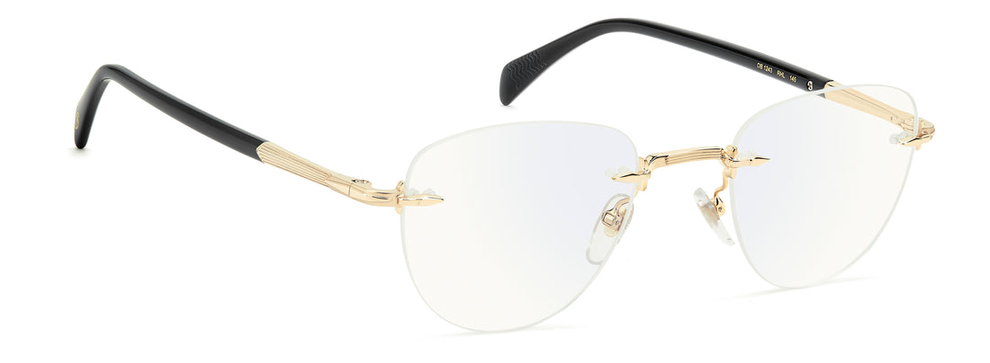 Briller david beckham db 1243 rhl 2y dorado pantos masculino størrelse 49mm - Detaljeret visning