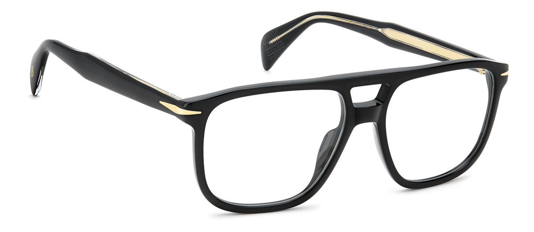 Briller david beckham db 1235 807 negro rectangular masculino størrelse 55mm - Detaljeret visning