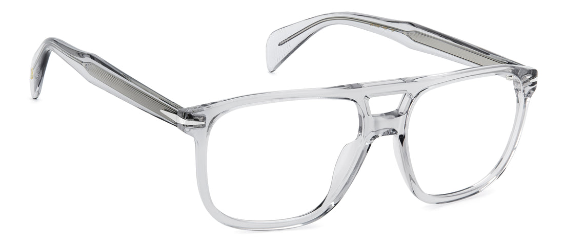 Briller david beckham db 1235 kb7 gris rectangular masculino størrelse 55mm - Detaljeret visning