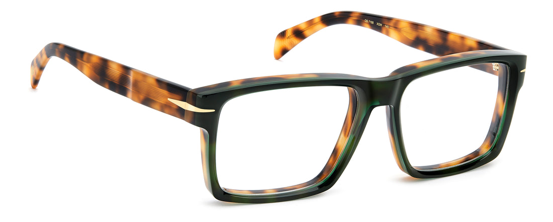 Briller david beckham db 7168 xgw verde rectangular masculino størrelse 56mm - Detaljeret visning