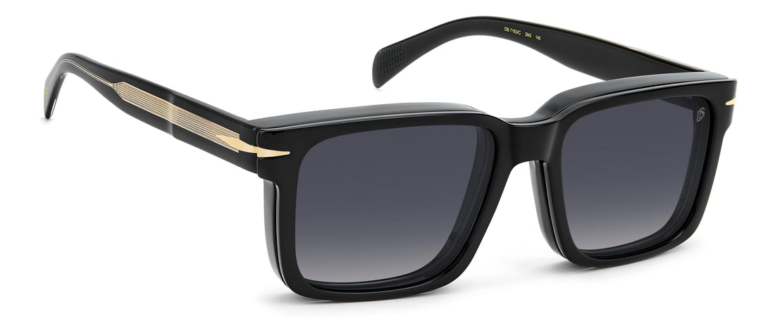 Solglasögon david beckham db 7163/c 2m2 z7 negro rectangular masculino storlek 55mm - Detaljvy