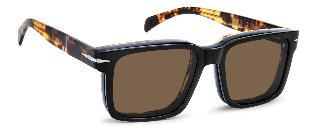 Solglasögon david beckham db 7163/c 4fk sp azul rectangular masculino storlek 55mm - Detaljvy