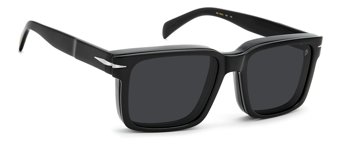 Solglasögon david beckham db 7163/c 807 m9 negro rectangular masculino storlek 55mm - Detaljvy