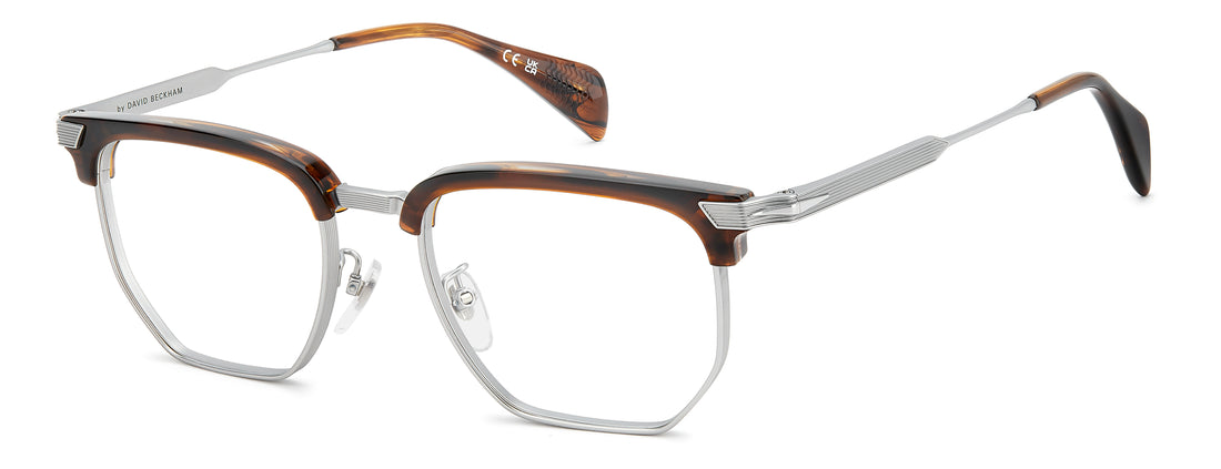 Briller david beckham db 1240/g 8t9 marron rectangular masculino størrelse 53mm - Hovedvisning