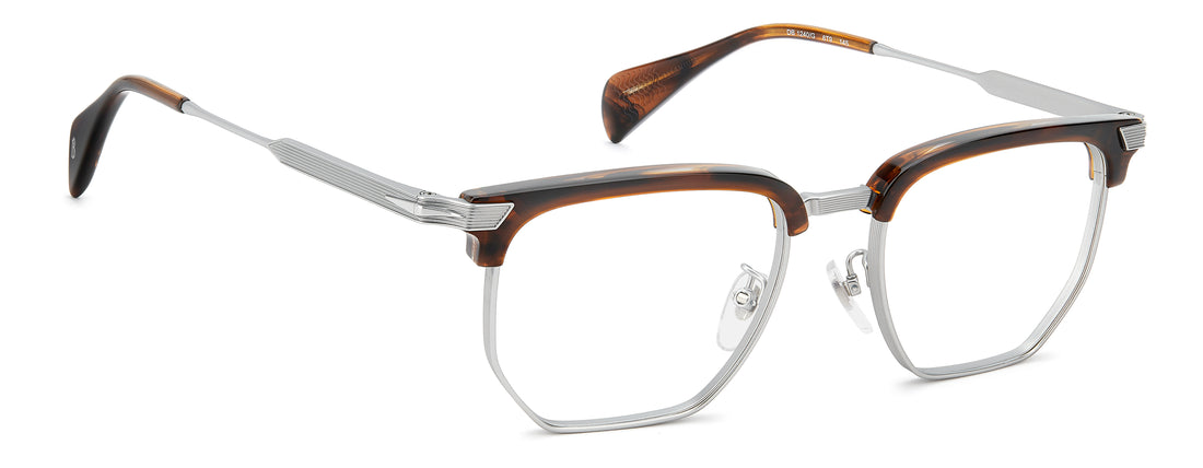 Briller david beckham db 1240/g 8t9 marron rectangular masculino størrelse 53mm - Detaljeret visning
