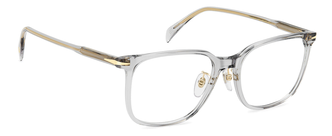 Briller david beckham db 1233/g kb7 gris rectangular masculino størrelse 54mm - Detaljeret visning