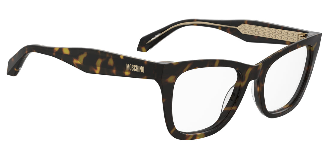 Occhiali da vista moschino mos664 086 havana cat eye femenino taglia 51mm - Vista dettagliata