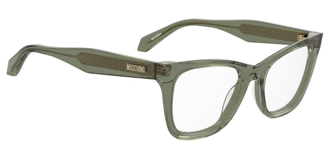 Occhiali da vista moschino mos664 1ed verde cat eye femenino taglia 51mm - Vista dettagliata