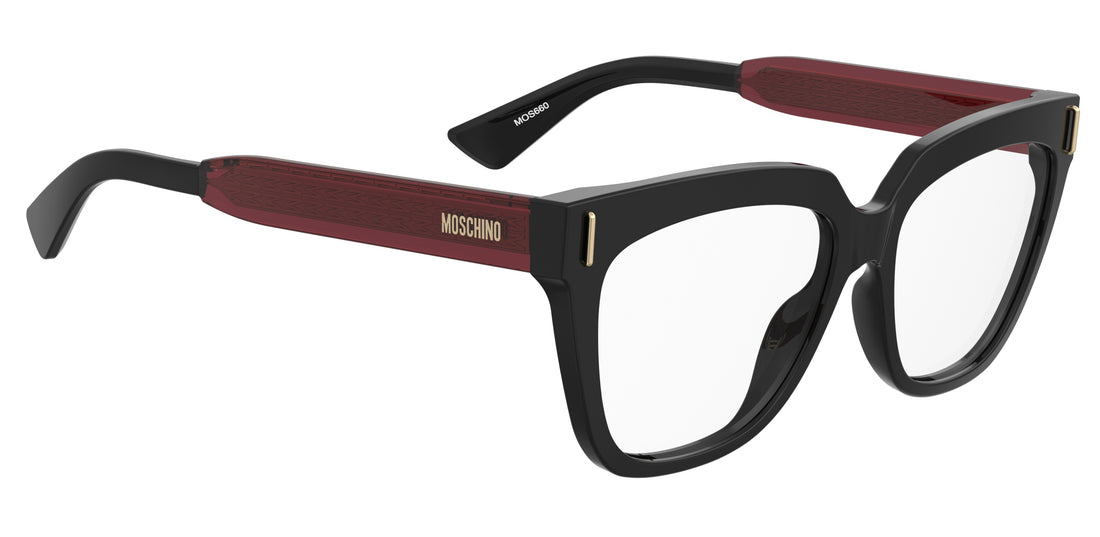 Occhiali da vista moschino mos660 guu negro cat eye femenino taglia 54mm - Vista dettagliata