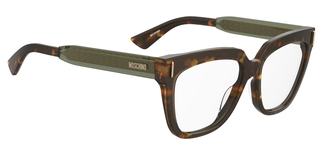 Occhiali da vista moschino mos660 phw havana cat eye femenino taglia 54mm - Vista dettagliata