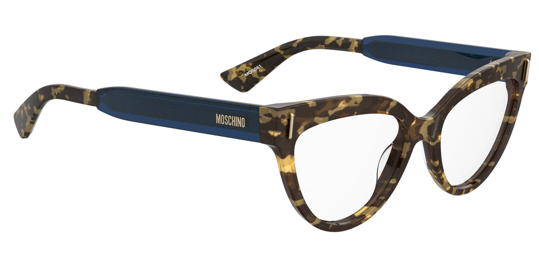 Gafas graduadas moschino mos661 ipr havana cat eye femenino talla 53mm - Vista de detalle