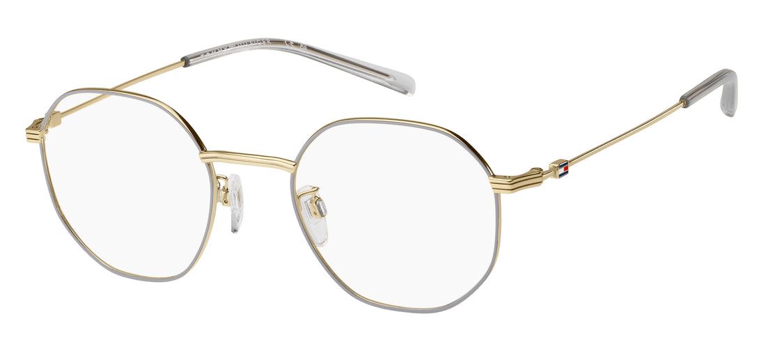 Gafas graduadas tommy hilfiger th 2359/f 2f7 dorado round masculino talla 51mm - Vista principal
