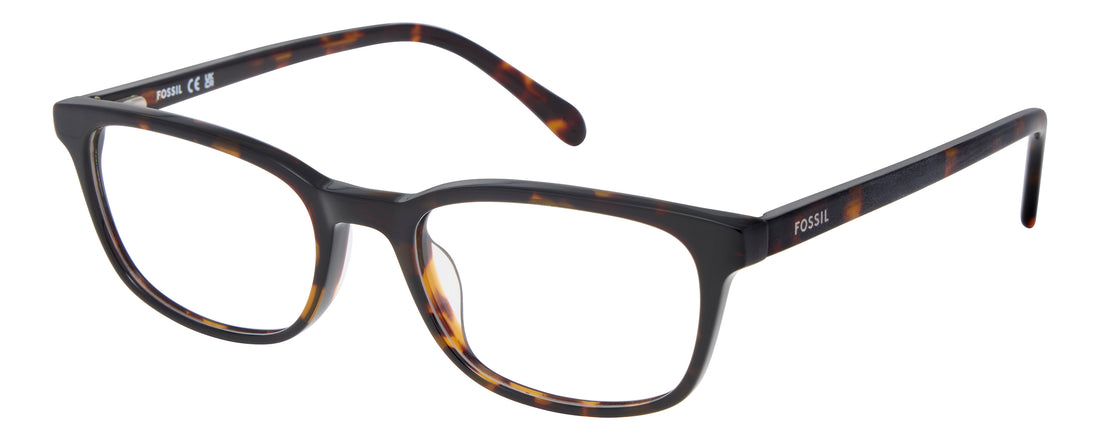Brillen fossil fos 7220 086 havana rectangular masculino größe 53mm - Hauptansicht
