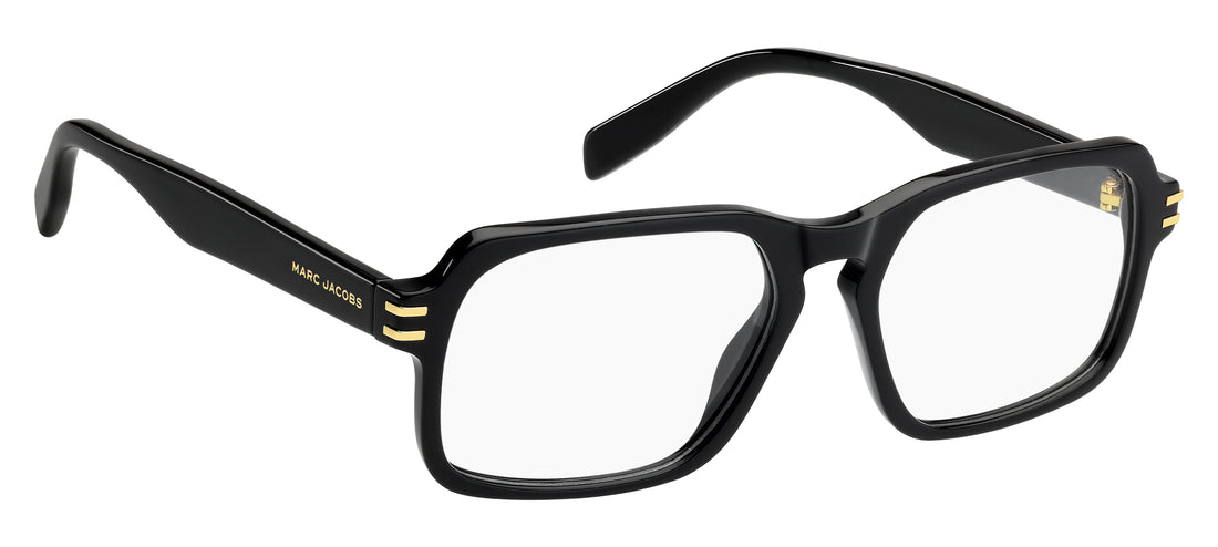 Prescription glasses marc jacobs marc 911 807 negro rectangular masculino size 55mm - Detailed view